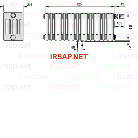 Радиатор IRSAP Tesi 60365/16 T52 CL 01